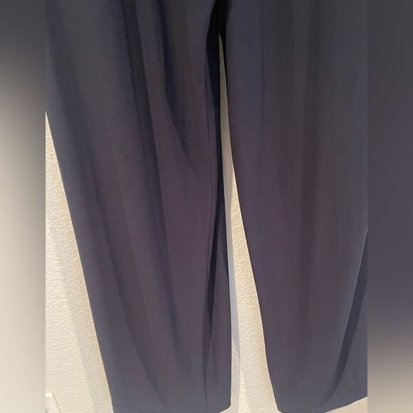 Emma & Michele - Midnight Blue Sleeveless Jumpsuit Size: Large Color: Navy - Picture 8 of 8